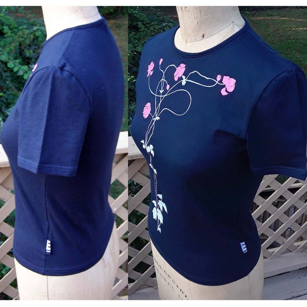 NEW Babydoll printed Ladies shirt M/L by TVOE - Picture 6 of 11